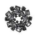 Alloy Rhinestone Flower Brooch Pin For DIY Apparel Decoration view 1