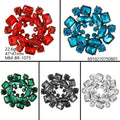 Alloy Rhinestone Flower Brooch Pin For DIY Apparel Decoration view 3