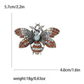 Alloy Rhinestone Bee Brooch Pin For Women Suit Decoration view 4