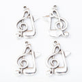 DIY Vintage Zinc Alloy Music Note Charms For Bracelet Necklace Jewelry Accessories view 1