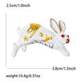 Alloy Enamel Rabbit Brooch For Cute Women Clothing Decoration view 6