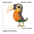 Alloy Enamel Cormorant Bird Brooch For Sweaters Scarves And Coats view 5