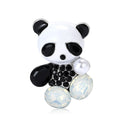 Alloy Enamel Panda Brooch Pin For Suits And Cardigans view 5