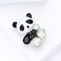 Alloy Enamel Panda Brooch Pin For Suits And Cardigans view 3