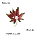 Alloy Enamel Maple Leaf Brooch Pin For Suits And Scarves view 6