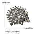 Alloy Rhinestone Hedgehog Brooch Pin For Suit And Cardigan Decoration view 4