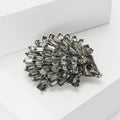 Alloy Rhinestone Hedgehog Brooch Pin For Suit And Cardigan Decoration view 3