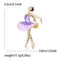 Alloy Enamel Dancing Girl Brooch For Cute Clothing Decoration view 6