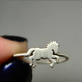 Silver Horse Success Ring European Simple Fashion Men's Finger Ring Jewelry view 2