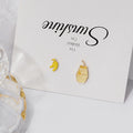 Women's Sweet Cute Asymmetric Banana Milk Carton And Banana Fruit Enamel Alloy Stud Earrings view 2