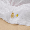Women's Sweet Cute Asymmetric Banana Milk Carton And Banana Fruit Enamel Alloy Stud Earrings view 4