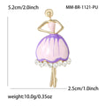 Alloy Rhinestone Ballet Girl Brooch Pin For Fashion Apparel view 5