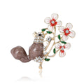 Alloy Enamel Squirrel Brooch Pin For Women's Blazers And Cardigans view 5