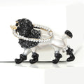 Alloy Enamel Cartoon Dog Brooch Pin For Cute Apparel Decoration view 2