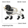 Alloy Enamel Cartoon Dog Brooch Pin For Cute Apparel Decoration view 5