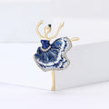 Alloy Enamel Ballerina Girl Brooch Elegant Lapel Pin For Women view 3