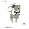 Alloy Full Rhinestone Cat Brooch Pin For Fashion Apparel Accessories view 5