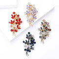 Alloy Rhinestone Bouquet Brooch Pin For Elegant Coat And Sweater Decor view 2
