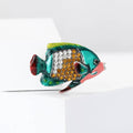 Alloy Rhinestone Ocean Fish Brooch Pin For Women's Suit Accessories view 2