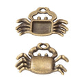 DIY Vintage Alloy Crab Charms For Bracelet Necklace Pendant Jewelry Making Accessories view 3