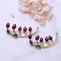 Alloy Enamel Leaf Beetle Brooch Pin For Fresh Clothing Decoration view 4