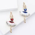 Alloy Enamel Ballerina Girl Brooch Pin for Women's Apparel view 1