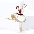Alloy Enamel Ballet Girl Brooch For Women's Apparel Accessories view 2