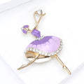 Alloy Enamel Ballet Girl Brooch For Women's Apparel Accessories view 4