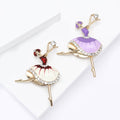 Alloy Enamel Ballet Girl Brooch For Women's Apparel Accessories view 3