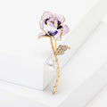 Alloy Enamel Flower Brooch For Fresh Everyday Apparel Accessories view 4