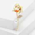Alloy Enamel Flower Brooch For Fresh Everyday Apparel Accessories view 3