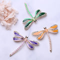 Metal Alloy Enamel Dragonfly Brooch For Women's Clothing Decoration view 4