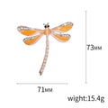 Metal Alloy Enamel Dragonfly Brooch For Women's Clothing Decoration view 5