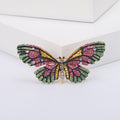 Alloy Rhinestone Butterfly Brooch Pin For Clothing Decoration Accessories view 2