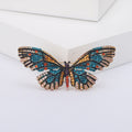 Alloy Rhinestone Butterfly Brooch Pin For Clothing Decoration Accessories view 4