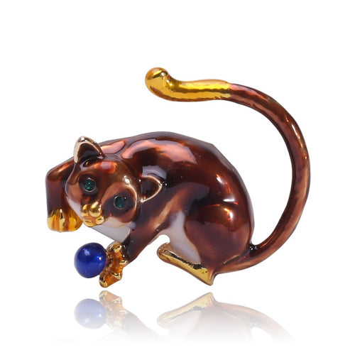 Alloy Enamel Sloth Brooch For Casual Clothing Decoration