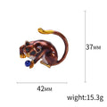 Alloy Enamel Sloth Brooch For Casual Clothing Decoration view 5