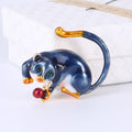 Alloy Enamel Sloth Brooch For Casual Clothing Decoration view 6