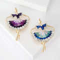 Alloy Dancing Girl Brooch Pin For Suit And Apparel Decoration view 1