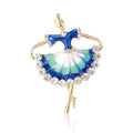 Alloy Dancing Girl Brooch Pin For Suit And Apparel Decoration view 5