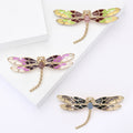 Alloy Enamel Dragonfly Brooch Delicate Lapel Pin For Sweaters And Coats view 1