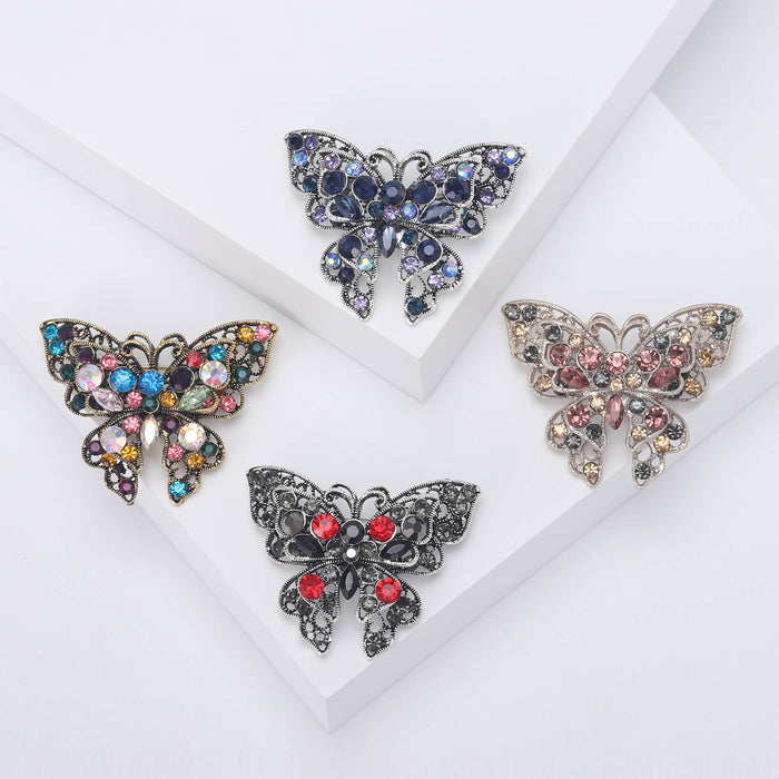 Metal Alloy Butterfly Brooch Pin Cute Cartoon Fashion Lapel Accessory
