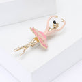 Alloy Enamel Ballet Girl Brooch Pin For Women Apparel Decoration view 3