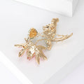 Alloy Rhinestone Lotus Brooch Pin And Scarf Clip For Women view 4