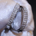 Electroplated Rhinestone Earrings For Women, Simple Versatile Copper Fashion Jewelry view 4