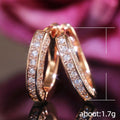 U Shaped Geometric Zircon Ear Cuff For Women, Sparkling Full Rhinestone Clip Earrings Jewelry view 4