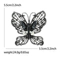 Alloy Rhinestone Hollow Butterfly Brooch For Womens Fashion Clothing view 6