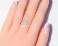 Sparkling Micro Pave Zircon Snake Ring For Women, Creative Statement Finger Jewelry view 3