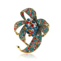 Alloy Rhinestone Flower Brooch Pin For Women Fashion Apparel view 5