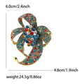Alloy Rhinestone Flower Brooch Pin For Women Fashion Apparel view 4